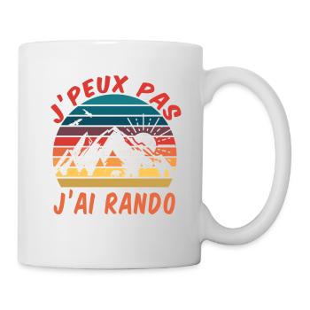 randonnée rando - Mug blanc - blanc - Droite
