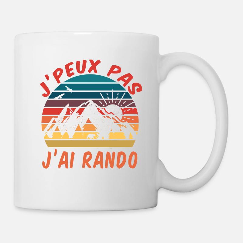 randonnée rando - Mug blanc - blanc