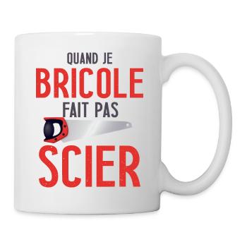 Cadeau bricoleur drôle homme humour bricolage - Mug blanc - blanc - Droite