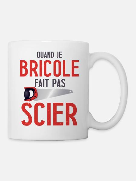 Cadeau bricoleur drôle homme humour bricolage - Mug blanc - blanc