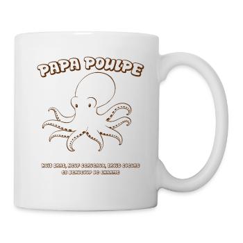 Papa poulpe - Mug blanc - blanc - Droite