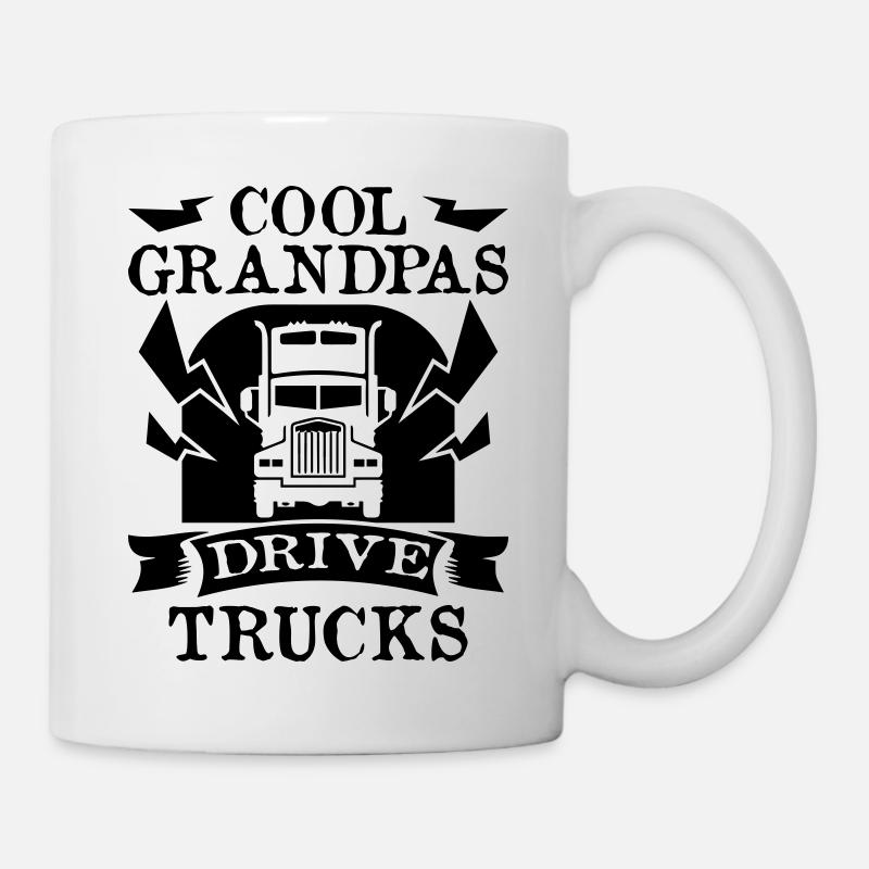 Cool Grandpas Drive Trucks - Mug blanc - blanc