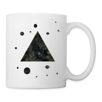 Triangle Univers Planète Peinture Hipster Cadeau - Mug blanc - blanc - Droite