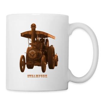 Tractor Tractor Steampunk Steam Engine Retro - Mug - white - Right