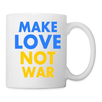 Make love not war - Tasse - Weiß - Rechts