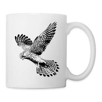 Faucon - Mug blanc - blanc - Droite