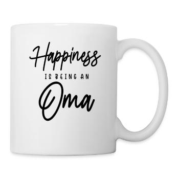 Womens Happiness Is Being an Oma - Mothers Day - Mug - white - Right