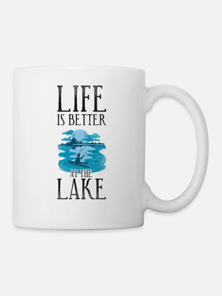 Canoë Canoë Vintage Life Is - Mug blanc - blanc