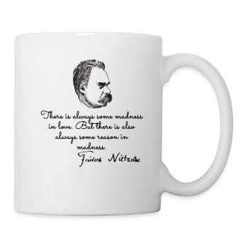 Nietzsche philosopher - Mug - white - Right