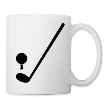 golf sport - Tasse - Weiß - Rechts