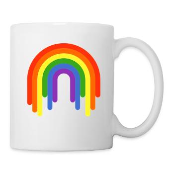 Regenbogen - Tasse - Weiß - Rechts
