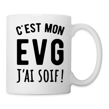 EVG enterrement de vie de garçon humour - Mug blanc - blanc - Droite