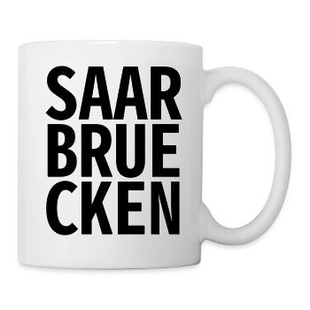 Saarbrücken - Tasse - Weiß - Rechts