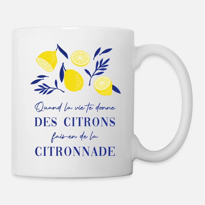 Citron, citronnade - Mug blanc - blanc