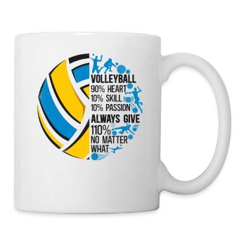 Joueur de volleyball Équipe Vintage - Mug blanc - blanc - Droite