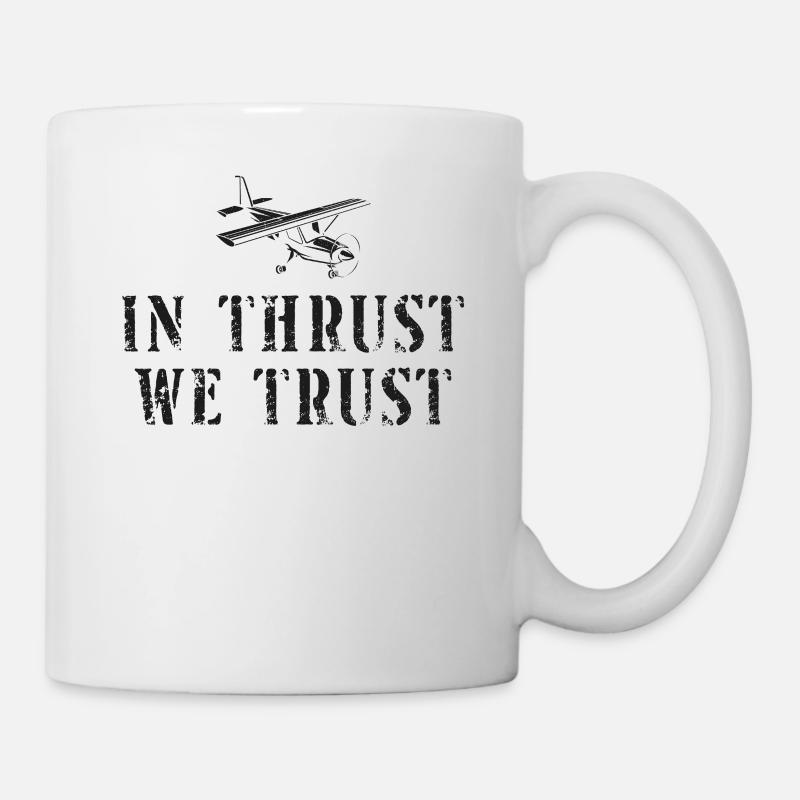Airplane Pilot Pun Vintage In - Tasse - Weiß