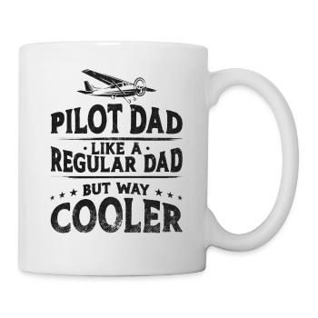 Airplane Pilot Dad Father Vintage - Mug - white - Right