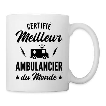 meilleur ambulancier - cadeau humour ambulancier - Mug blanc - blanc - Droite