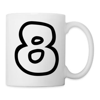 8 - Mug blanc - blanc - Droite