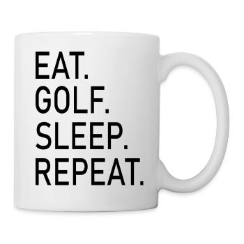 golf sport - Tasse - Weiß - Rechts