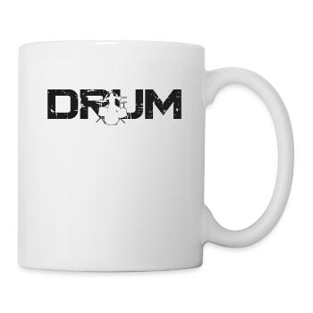 Drummer Drum Set Vintage Drum - Mug - white - Right