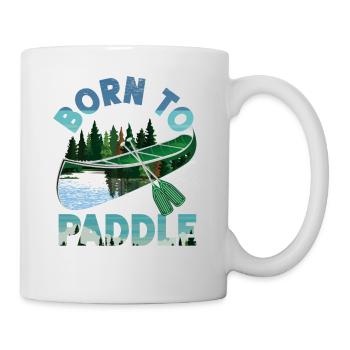 Canoe Canoeing Born To Paddle - Mug - white - Right