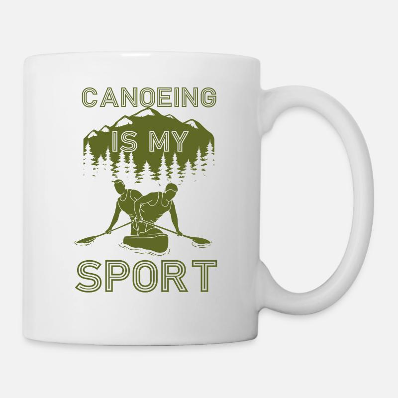 Canoë Canoë Canoë Est Mon - Mug blanc - blanc