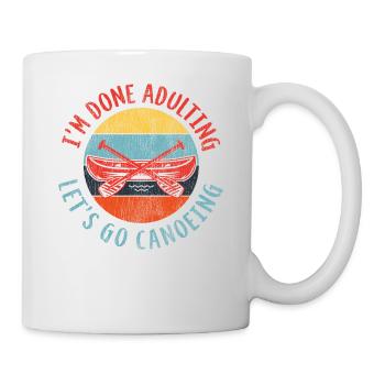 Canoe Canoeing Retro Vintage I'M - Tasse - Weiß - Rechts
