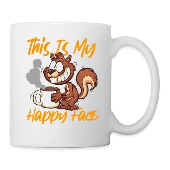 Squirrel Acorn This Is My Happy - Tasse - Weiß - Rechts