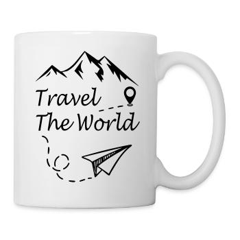 Travel The World - Tasse - Weiß - Rechts