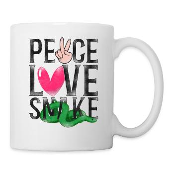 Serpent Serpent Fille Vintage Paix - Mug blanc - blanc - Droite
