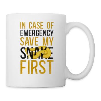 Snake Serpent In Case Of Emergency - Mug - white - Right