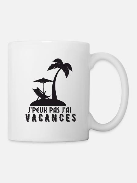 Je peux pas j ai vacances d été - Mug blanc - blanc
