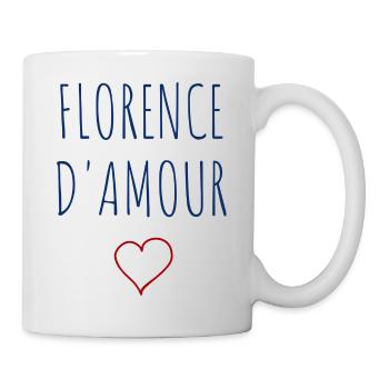 FLORENCE d''amour - COEUR - Mug blanc - blanc - Droite