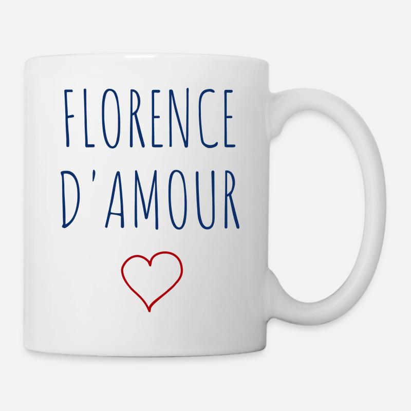 FLORENCE d''amour - COEUR - Mug blanc - blanc
