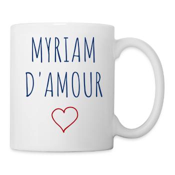 MYRIAM d'amour - COEUR - Mug blanc - blanc - Droite