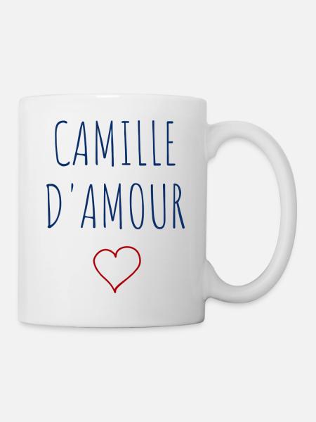CAMILLE d'amour - COEUR - Mug blanc - blanc