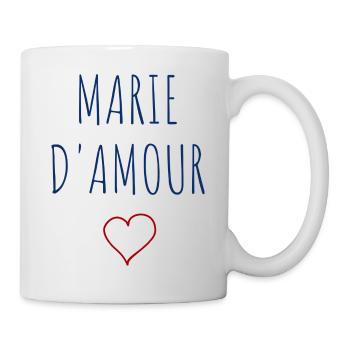 MARIE d'amour - COEUR - Mug blanc - blanc - Droite