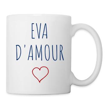 EVA d'amour - COEUR - Mug blanc - blanc - Droite