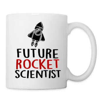 Zukunft Future Rockets Raketen Baby Kinder - Tasse - Weiß - Rechts