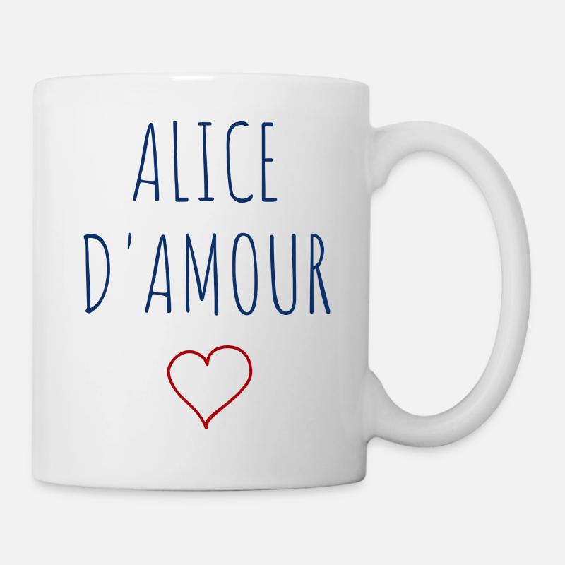 ALICE D'AMOUR - COEUR - Mug blanc - blanc