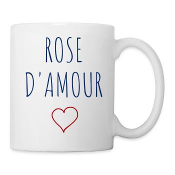 ROSE D'AMOUR - COEUR - Mug blanc - blanc - Droite