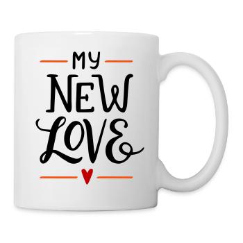 Great Love Große Liebe Neue Liebe Baby Kinder - Tasse - Weiß - Rechts