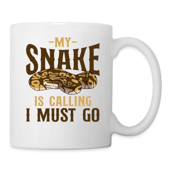 Serpent serpent que mon serpent appelle - Mug blanc - blanc - Droite