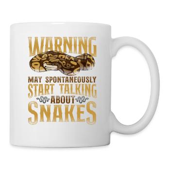 Snake Serpent Vintage Warning May - Tasse - Weiß - Rechts
