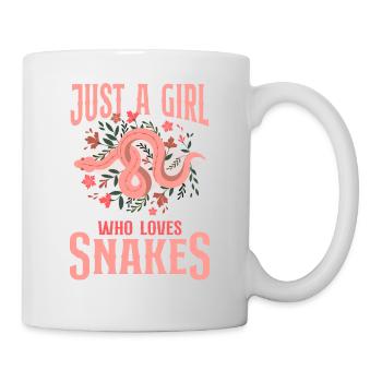 Snake Serpent Flower Floral Just A - Mug - white - Right