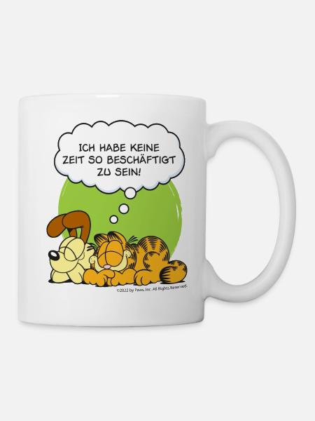Garfield Mit Odie Keine Zeit Chill - Mug - white