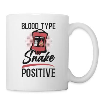 Snake Serpent Blood Type Snake - Tasse - Weiß - Rechts