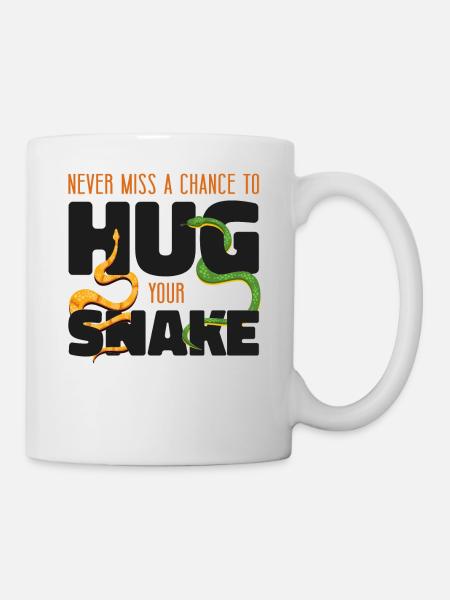 Serpent Serpent ne manque jamais une chance - Mug blanc - blanc