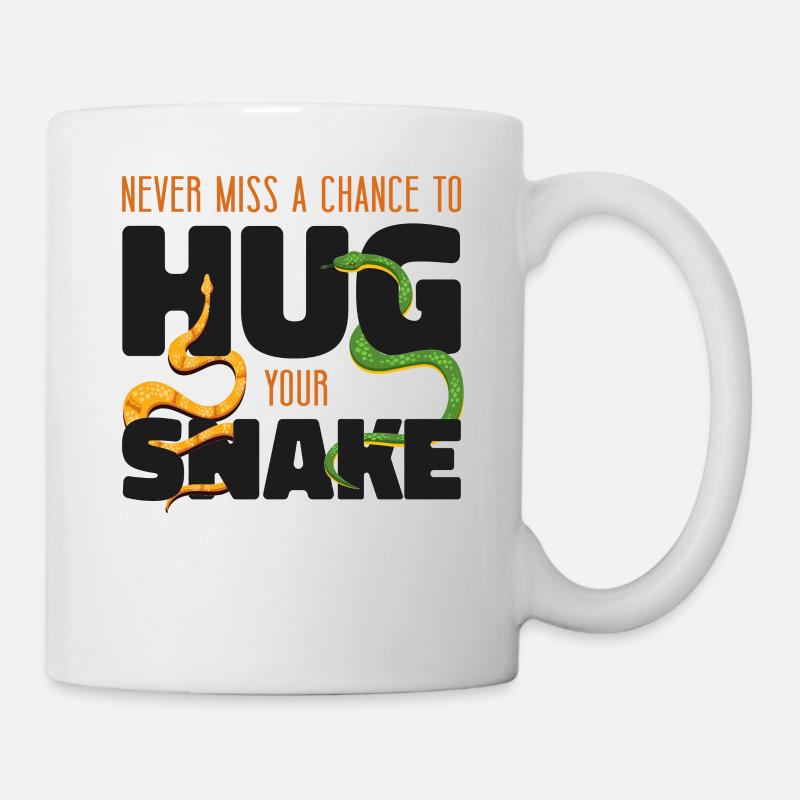 Serpent Serpent ne manque jamais une chance - Mug blanc - blanc